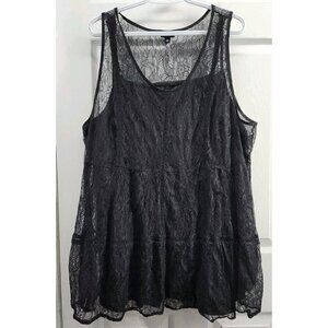 Torrid 2 Piece Tank Set Lace Overlay Size 4